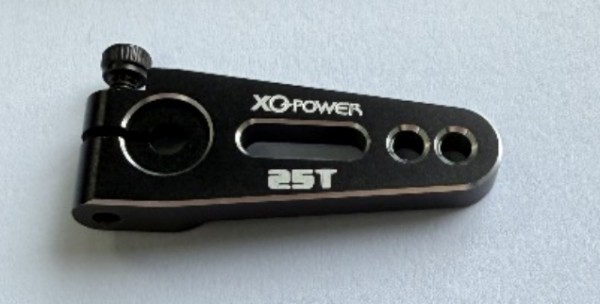 Aluminium Servo Arm 25 Z. Einarm Schwarz (XQ)