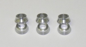 Kegel/Unterlegscheibe Alu 10x8mm D5