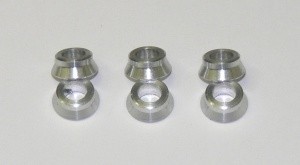 Kegel/Unterlegscheibe Alu 9x6mm D5