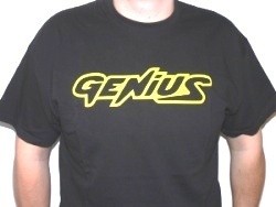 T-Shirt Genius Schwarz Größe XL