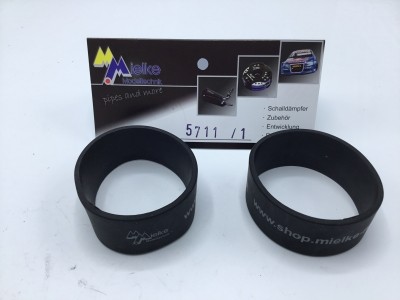 Silicon Schutz für 50mm Schalldämpfer breit 25mm, schwarz