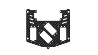CARBON FIBRE RADIO PLATE XR4 DOUBLE SERVO PCS. 1