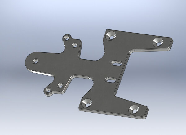 FRONT ALLOY PLATE XR2 PCS. 1