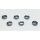 SHIM ALU  ø 8 sp.2 HOLE 4 PCS. 6
