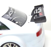 DTM TC Wing 240mm Aluminium with carbonbrackets Black