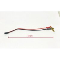 Battery cable with 4mm plug