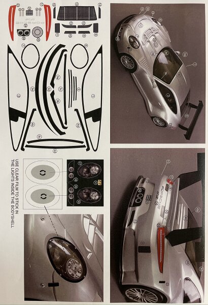 Porsche GT3R sticker basic decorset