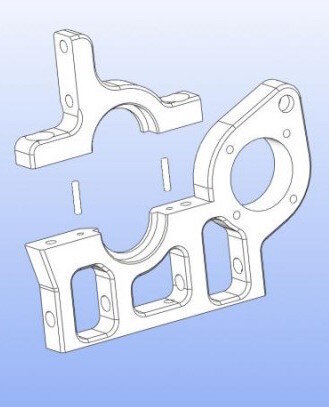 DIFF SUPPORT REAR LH XR3 PCS. 1