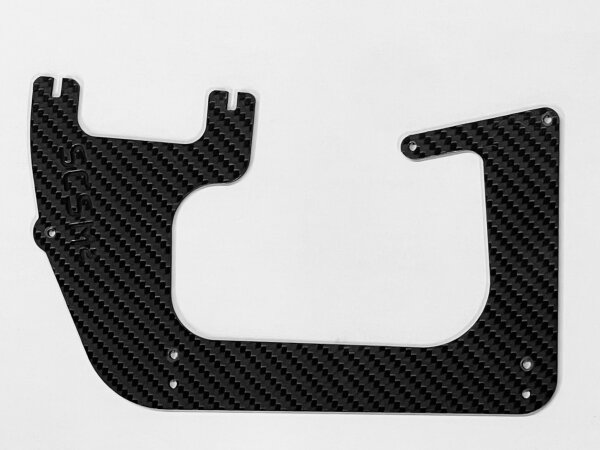FR2 Spezial Auspuffhalter Carbon  3 mm Genius