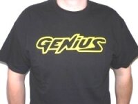 T-SHIRT GENIUS BLACK SIZE XL