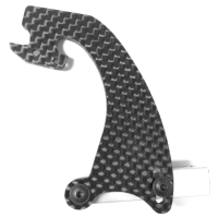 DTM TC Wing 240mm Aluminium with carbonbrackets