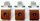 Clutch blocks incl. aluarms (3 pieces)