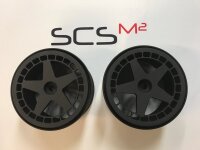 Aluminium rims set "Rally-M" black anodized pcs. 4
